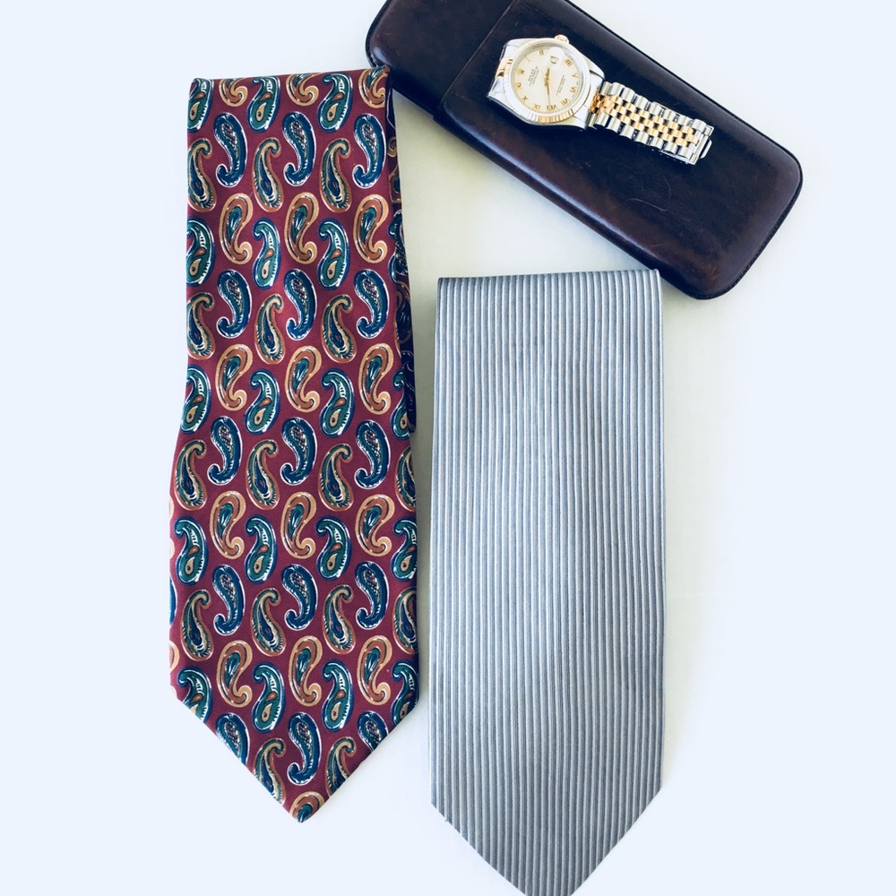 FREE SHIPPING BACI DESIGN ITALIAN MEN’S SILK TIE - Picture 5 of 8